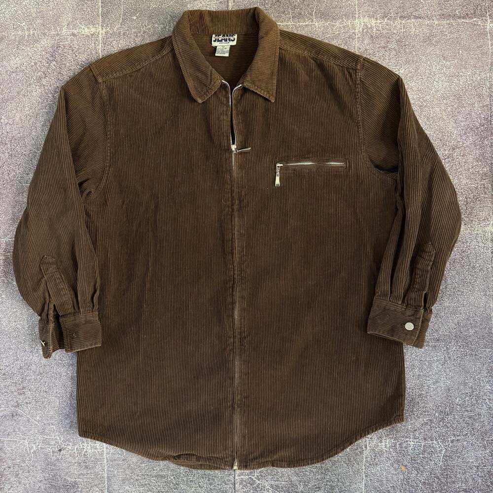 Women's Vintage 90's Midwestern Jeans Co Brown Corduroy Oversized Shacket Sz M